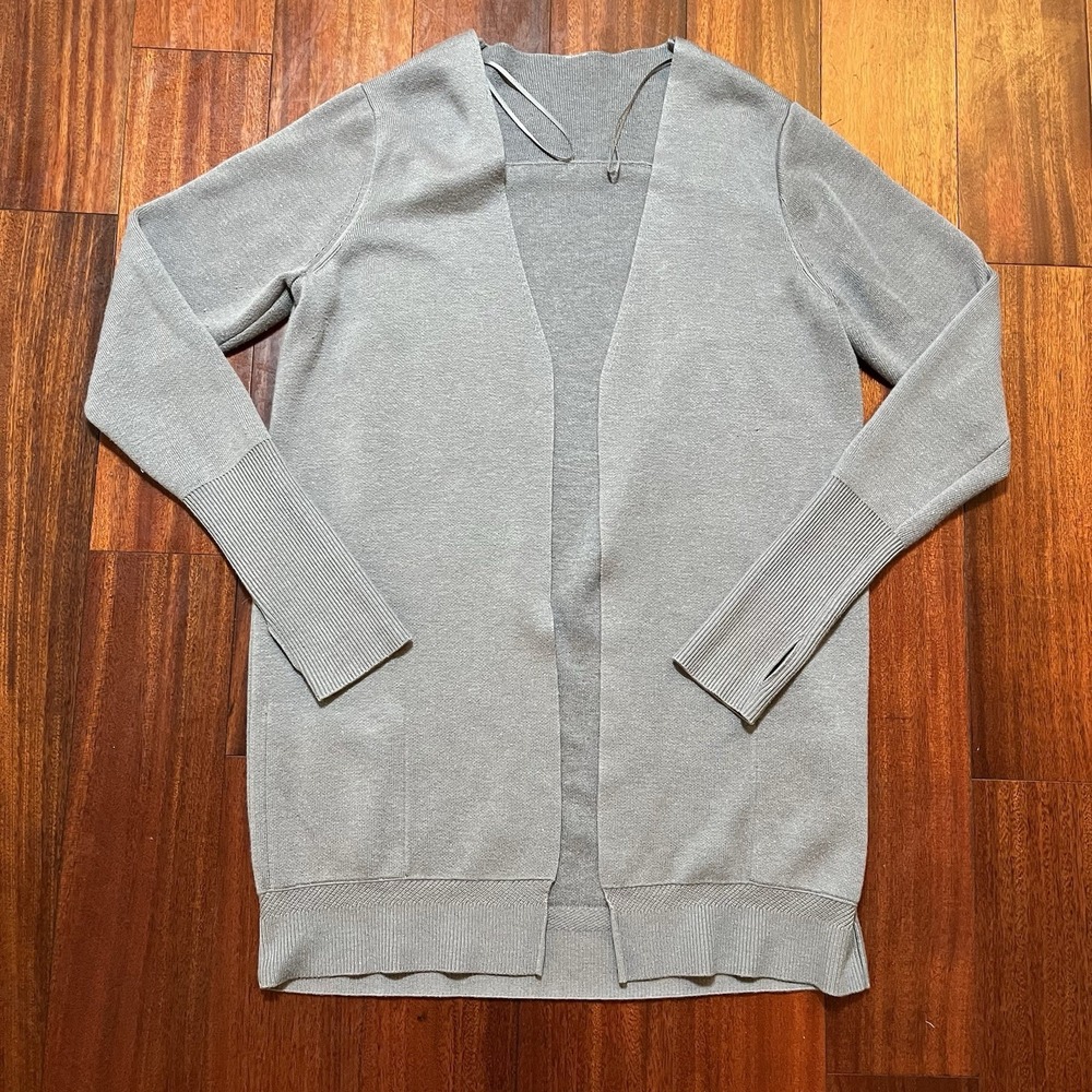 Lululemon Cardigan Womens 10 31 Length City Street Vestigan Knit Ribbed Cuffs